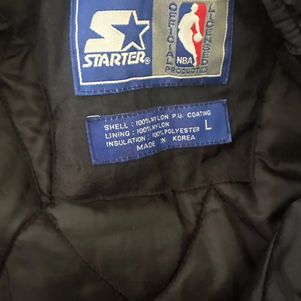 STARTER Black and Blue Puffer Jacket